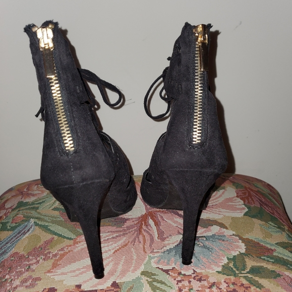 Strappy Navy Stilleto - Picture 4 of 4